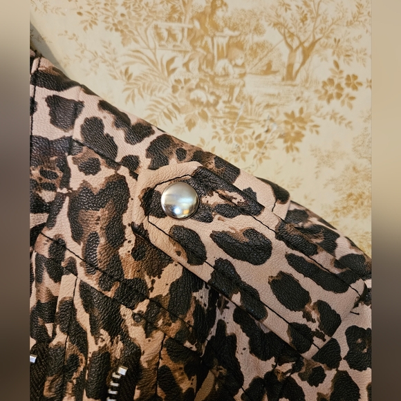 Colleen Lopez Small Faux Leather Moto Jacket - Picture 7 of 16